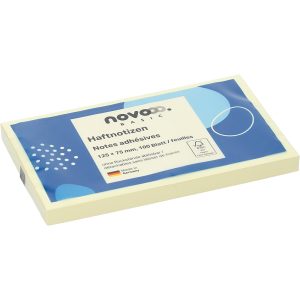 NOVOOO Haftnotizen 125x75mm 5655-01 gelb 100 Blatt