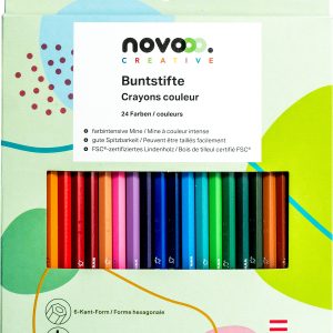 NOVOOO Farbstifte 91336-0028 Kartonetui 24 Stück