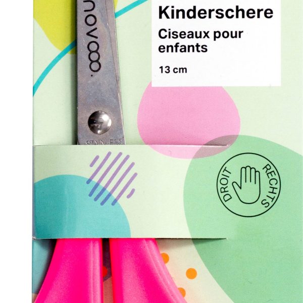 NOVOOO Kinderschere 13cm E-120591 MTH für Rechtshänder assortiert