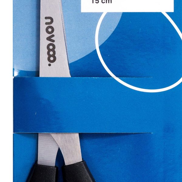 NOVOOO Büroschere 15cm E-131160 MTH für Rechtshänder, schwarz