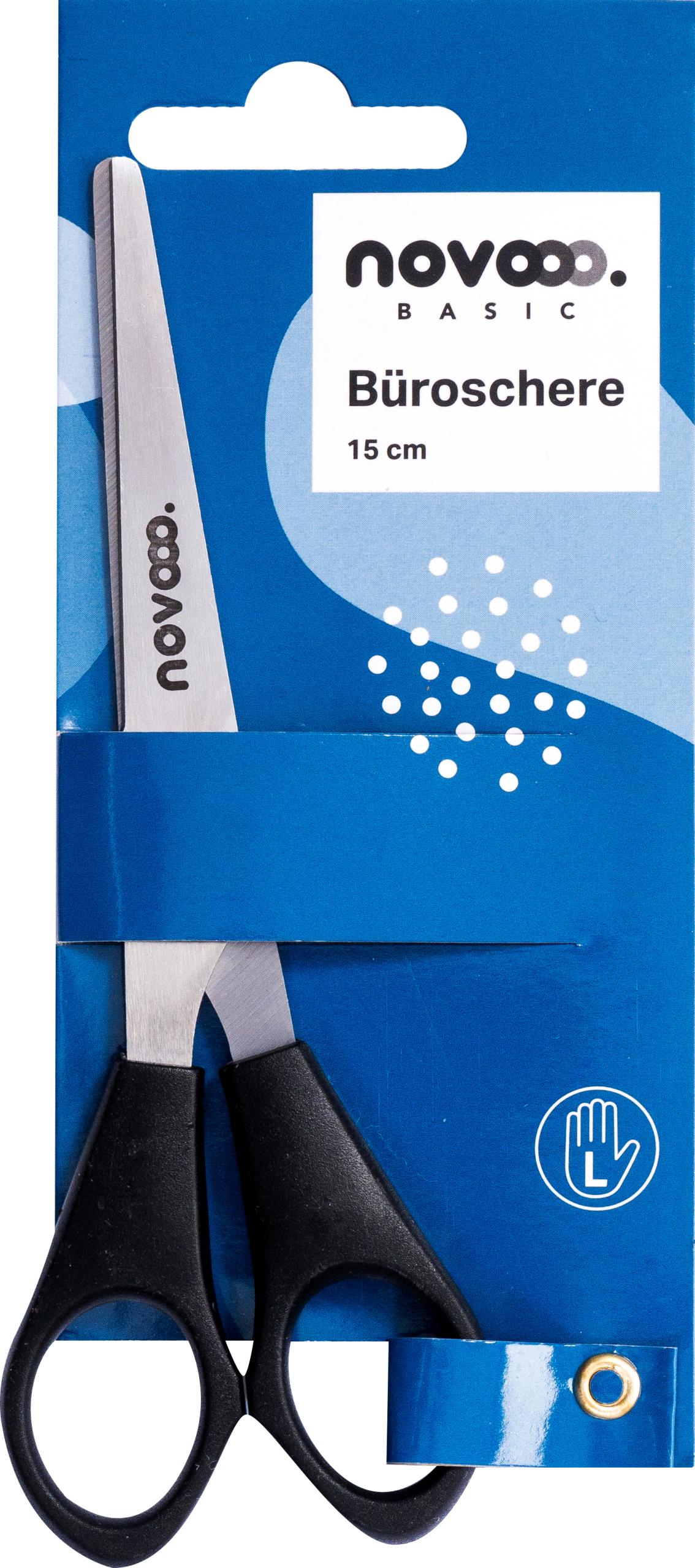 NOVOOO-E-131162-MTH-9010729007472 NOVOOO Büroschere 15cm E-131162 MTH für Linkshänder, schwarz – Hochwertig & günstig bei ShopDeca