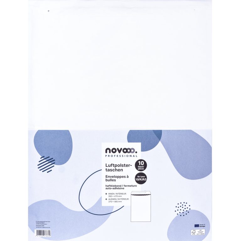 NOVOOO Luftpolstertasche Gr.10 E-1712153 weiss, 370x485mm 10 Stück