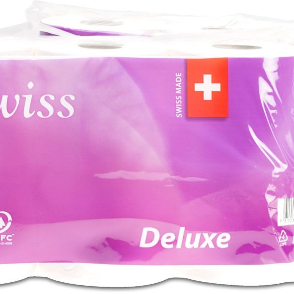 OECO SWISS Toilettenpapier Deluxe 1584403 4-lagig, 8 Rollen à 150 Blatt