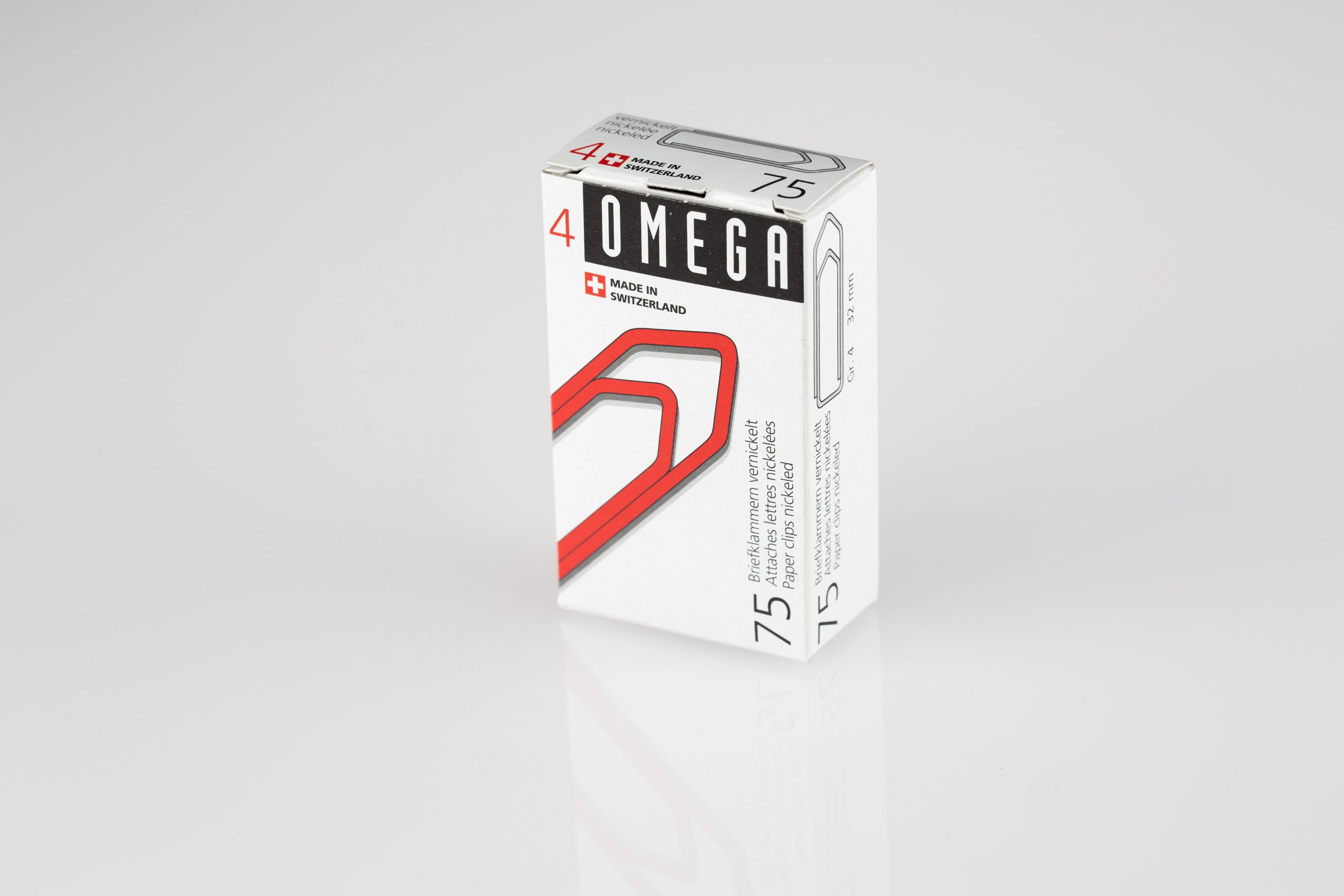 OMEGA-134000450-7610709001340 OMEGA Büroklammern Gr.4 134000450 vernickelt, 32mm 75 Stück – Hochwertig & günstig bei ShopDeca