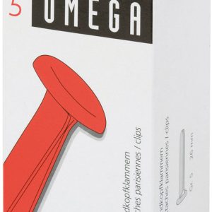 OMEGA Rundkopfklammern 5 26mm 134020592 Alu 100 Stück