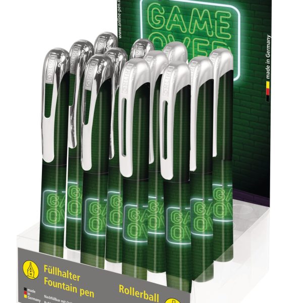 ONLINE PET-Display Game Over 08376/12 Füllhalter, Tintenroller