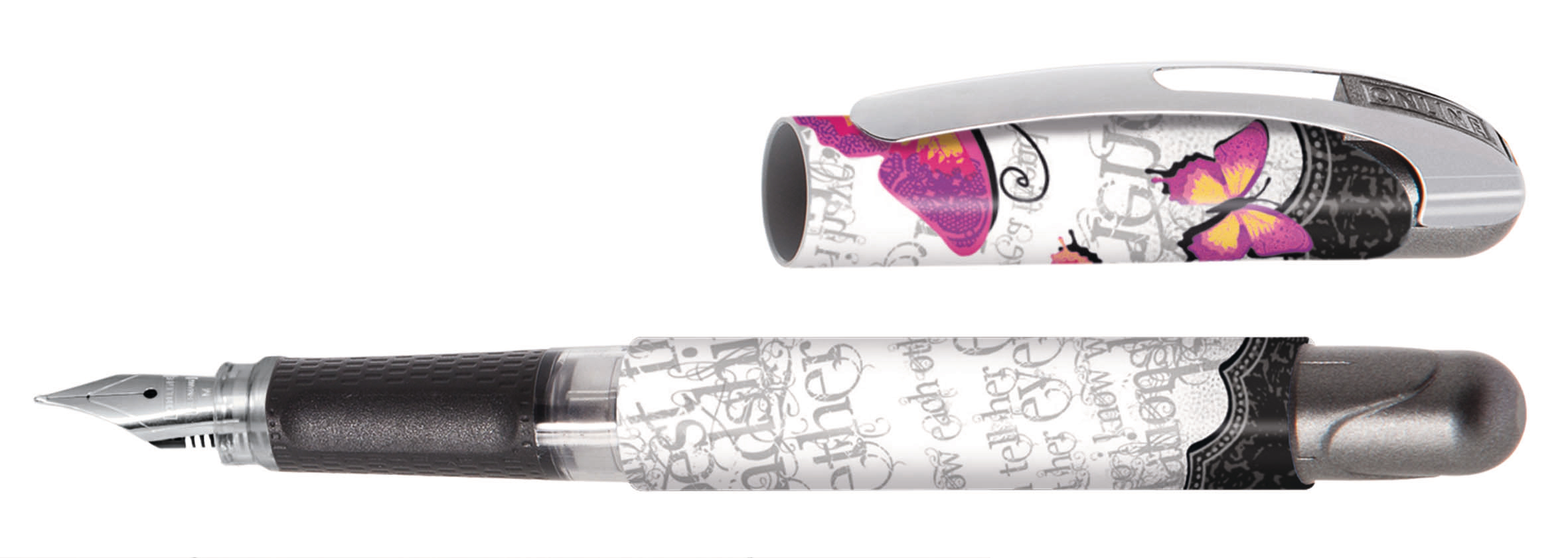 ONLINE-12218-3D-4014421122186 ONLINE Füllhalter College II 0.5mm 12218/3D Butterfly Love – Hochwertig & günstig bei ShopDeca