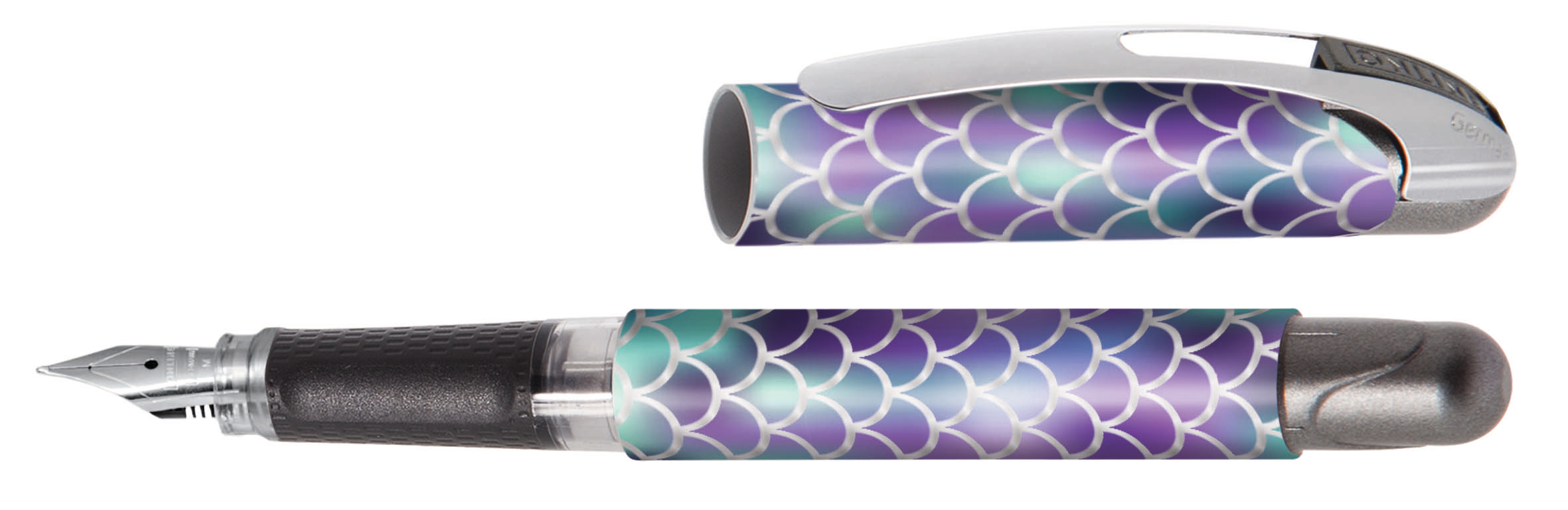 ONLINE-12499-3D-4014421124999 ONLINE Füllhalter College II 0.5mm 12499/3D Shiny Dreams blau – Hochwertig & günstig bei ShopDeca