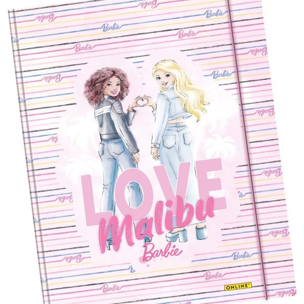 ONLINE Gummizugmappe A4 18122/6 Barbie, assortiert