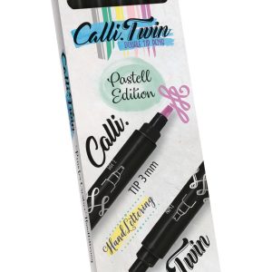 ONLINE Calli Brush Twin 3mm 18608 Pastel, ass. 5 Stück