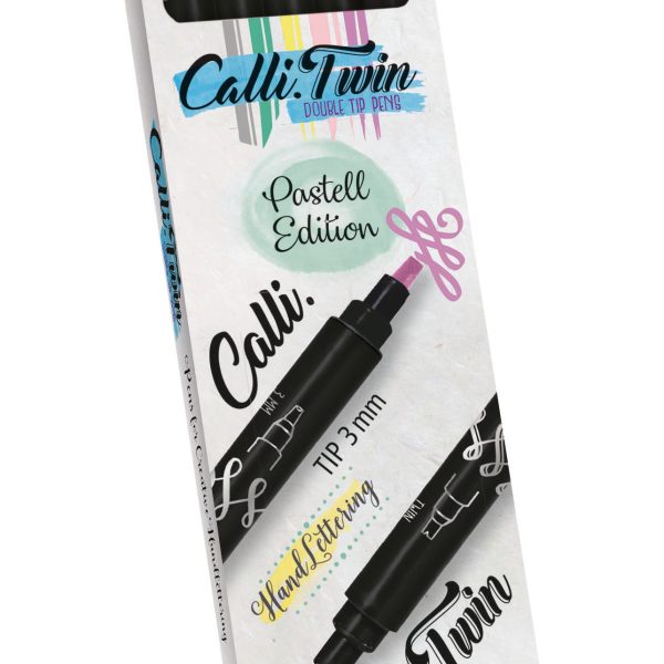 ONLINE Calli Brush Twin 3mm 18608 Pastel, ass. 5 Stück