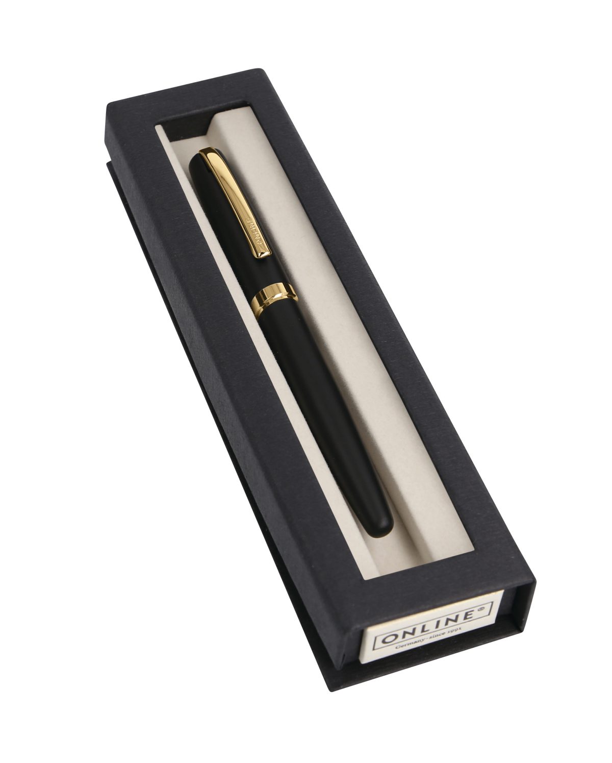 ONLINE-34595-4014421345950 ONLINE Füllhalter Eleganza M 34595 black/gold, slimsy box – Hochwertig & günstig bei ShopDeca