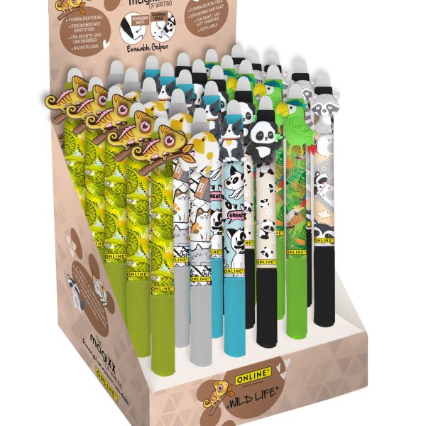 ONLINE Gelschreiber magiXX Wild Life 35490/30 Display, assortiert 30 Stück