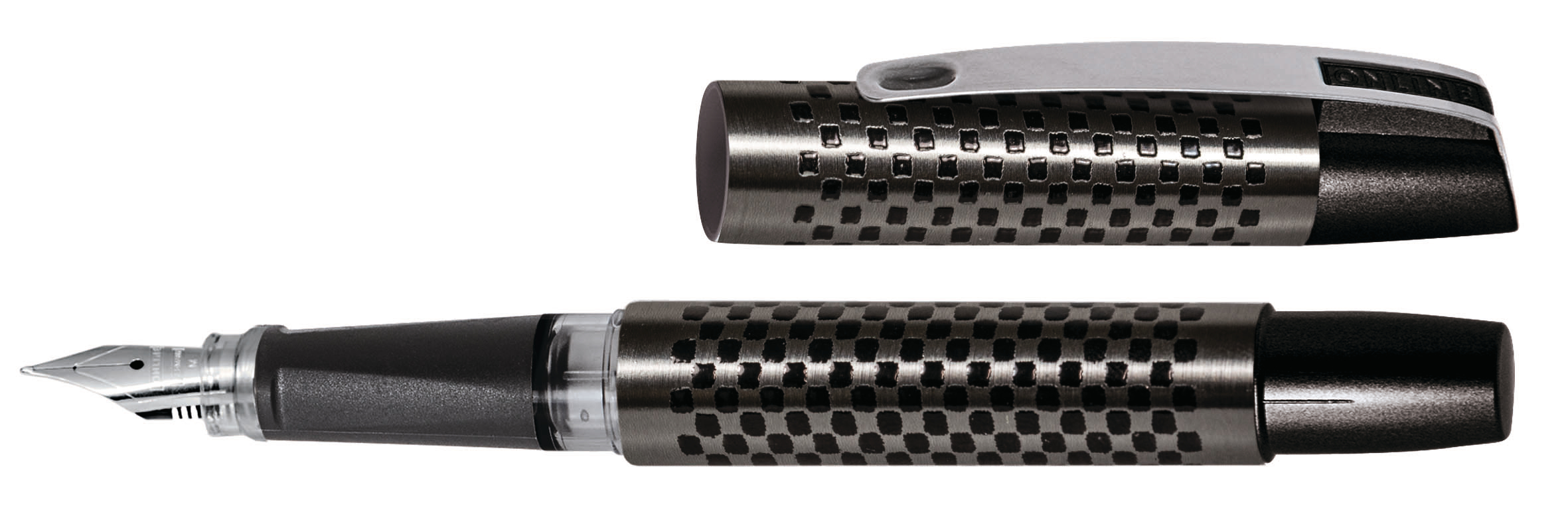 ONLINE-61401-3D-4014421614018 ONLINE Füllhalter Campus II 0.5mm 61401/3D Chess Stone blau – Hochwertig & günstig bei ShopDeca