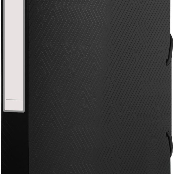 OXFORD Gummibandmappe Urban 24x32cm 400104953 schwarz, Füllhöhe 2.5cm