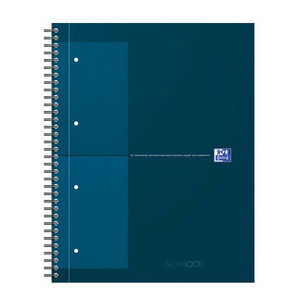 OXFORD Spiralbuch A4+ 400191243 kariert 5mm, petrol 80 Blatt