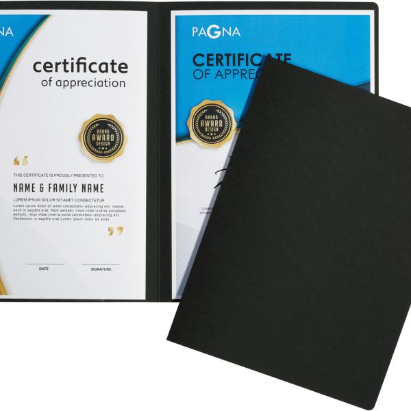 PAGNA Präsentationsmappe Perfect 22031-04 schwarz 2-teilig