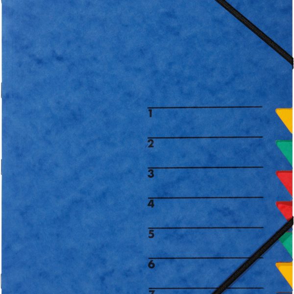 PAGNA Fächermappe EASY A4 24061-02 blau 7 Fächer