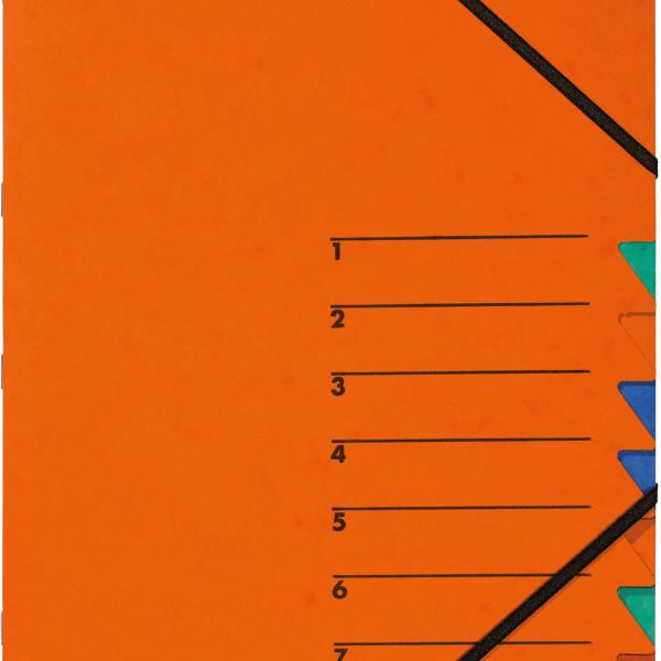 PAGNA Fächermappe EASY A4 24061-12 orange 7 Fächer