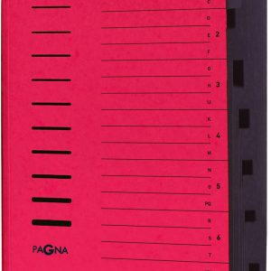 PAGNA Ordnungsmappe A4 24081-01 rot 7 Fächer