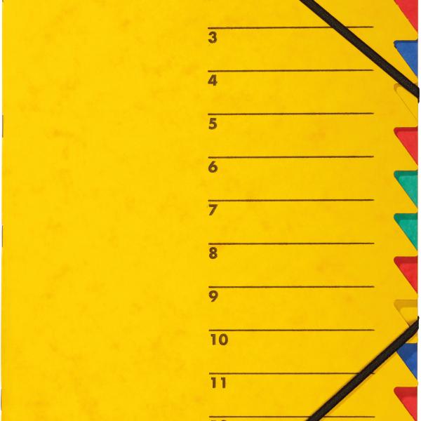 PAGNA Fächermappe EASY A4 24131-05 gelb 12 Fächer