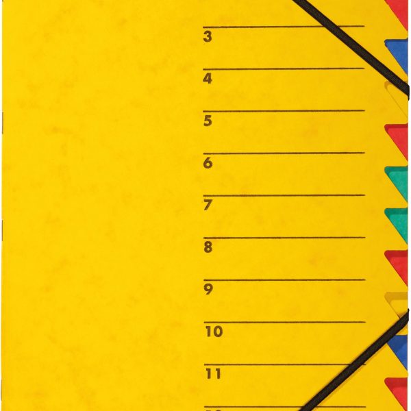 PAGNA Fächermappe EASY A4 24131-05 gelb 12 Fächer