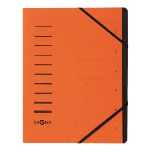PAGNA Ordnungsmappe A4 40058-12 orange 7-teilig