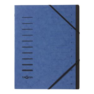 PAGNA Ordnungsmappe A4 40059-02 blau 12-teilig