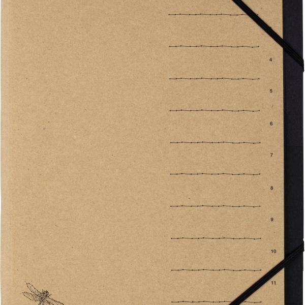 PAGNA Ordnungsmappe A4 40060-11 PUR natur 7 Fächer