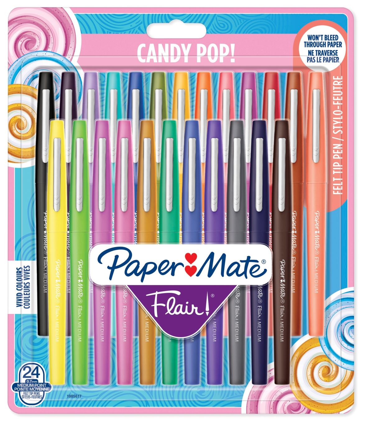 PAPERMATE Faserschreiber Flair M 1985617 24 Stück ass. Candy Pop – Hochwertig & günstig bei ShopDeca
