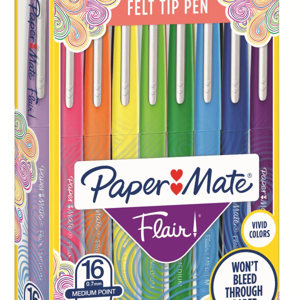 PAPERMATE Nylon Flair Faserschreiber 2061394 ass. 16 Stück