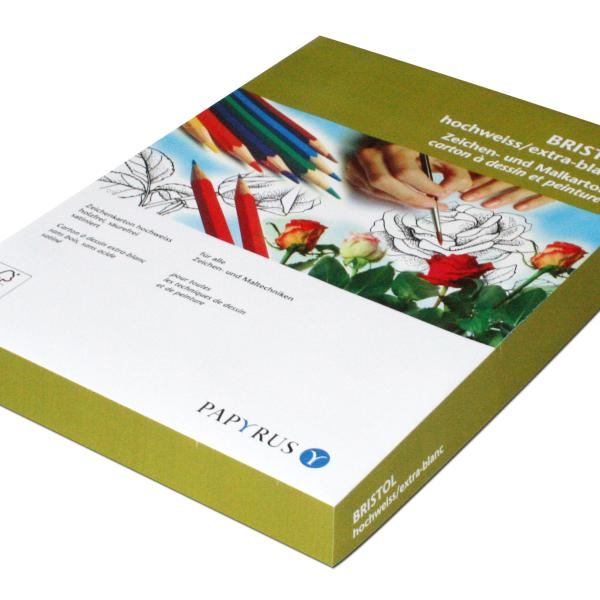 PAPYRUS Karton Bristol 50x70cm 88249315 180g, weiss 10 Blatt