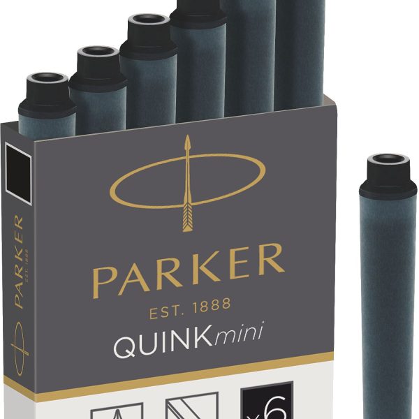 PARKER Gelmine Quink Mini 1950407 schwarz 6 Stück