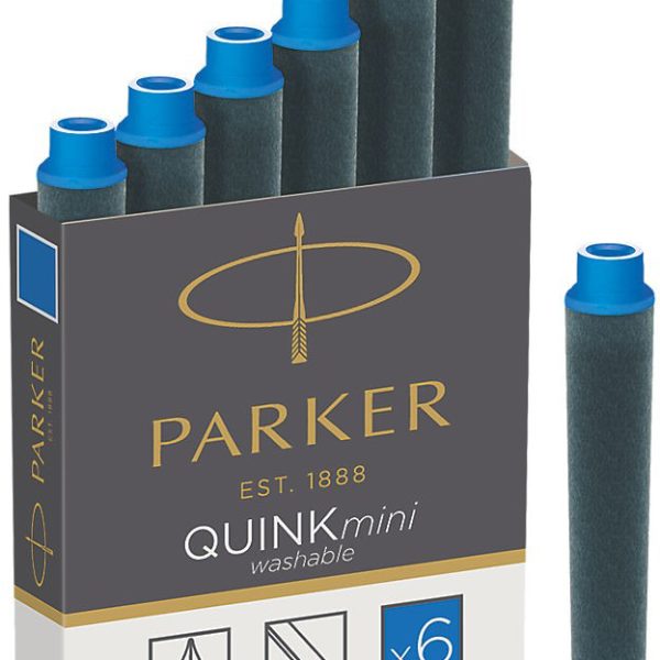 PARKER Gelmine Quink Mini 1950409 blau 6 Stück