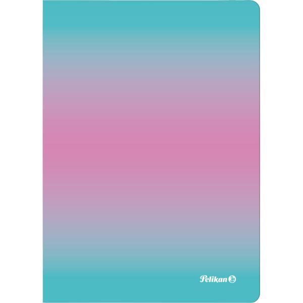 PELIKAN Notizbuch A5 300002304 kariert mint/rosa