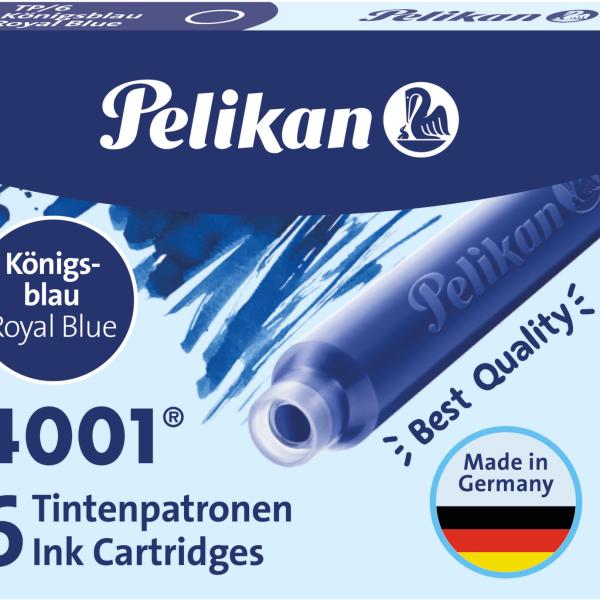 PELIKAN Tinte 4001 TP/6 301176 königsblau, löschbar 6 Stück