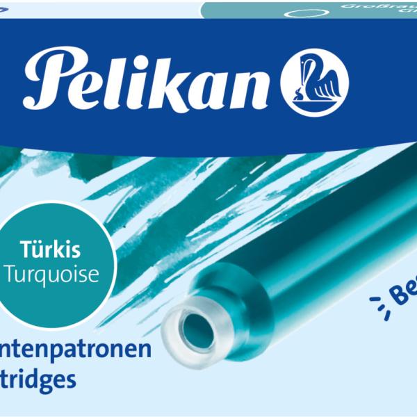 PELIKAN Tinte 4001 GTP/5 310656 türkis 5 Stück