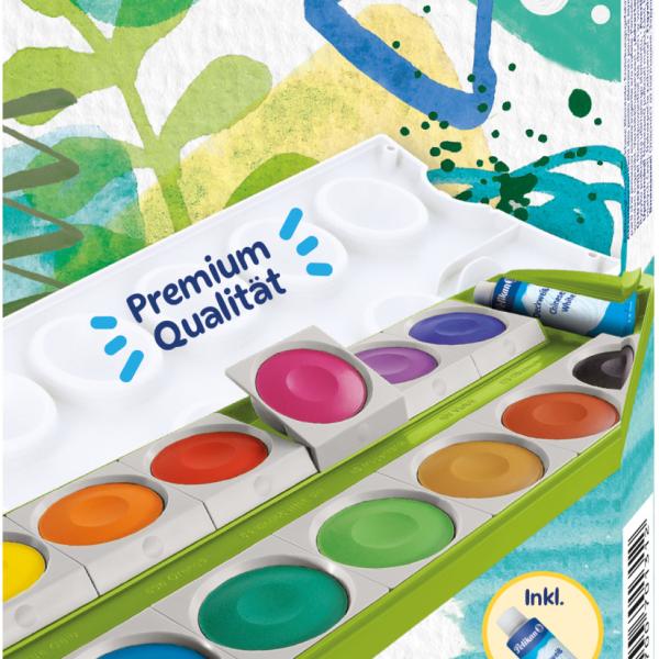 PELIKAN Farbkasten K12 701310 grün 12 Farben