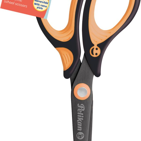 PELIKAN Schere spitz Griffix 819046 neon black, Linkshänder