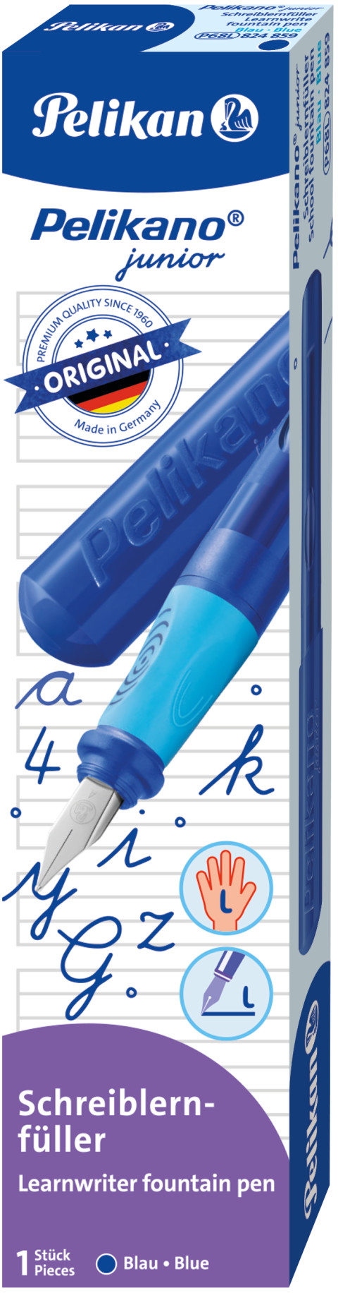 PELIKAN-824859-4012700824851 PELIKAN Füllhalter Pelikano Junior L 824859 blau, Linkshänder – Hochwertig & günstig bei ShopDeca