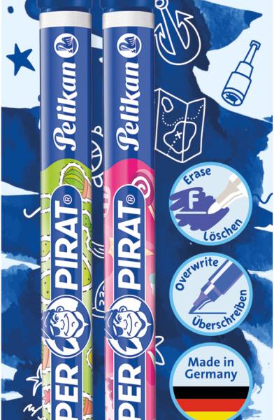PELIKAN Tintenlöscher Super Pirat F 850F/2/B 2 Stück, Blister
