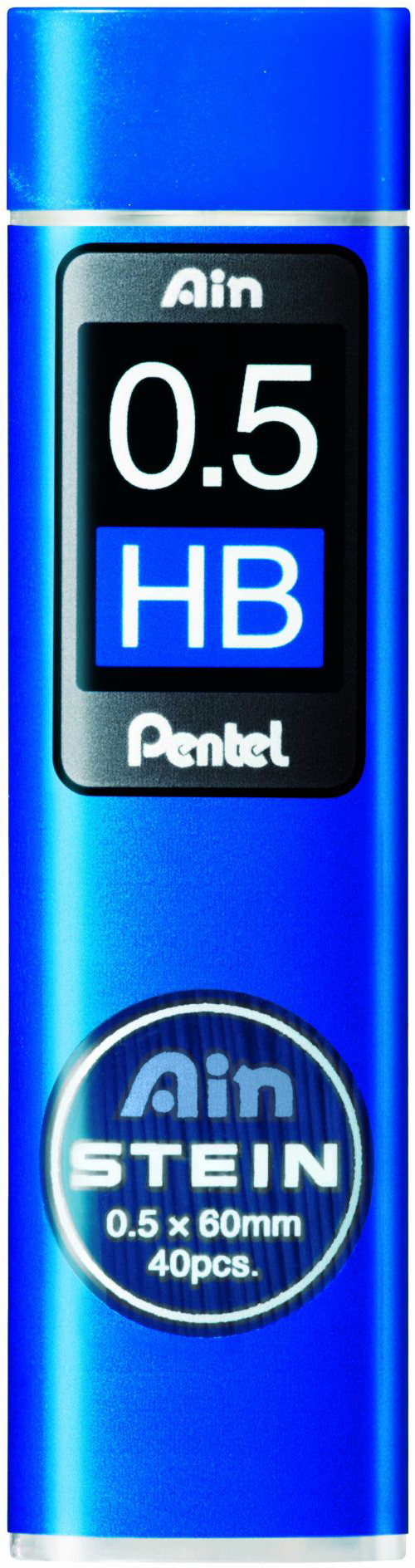 PENTEL-C275-HBO-4902506269249 PENTEL Bleistiftmine AINSTEIN 0.5mm C275-HBO schwarz/40 Stück HB – Hochwertig & günstig bei ShopDeca