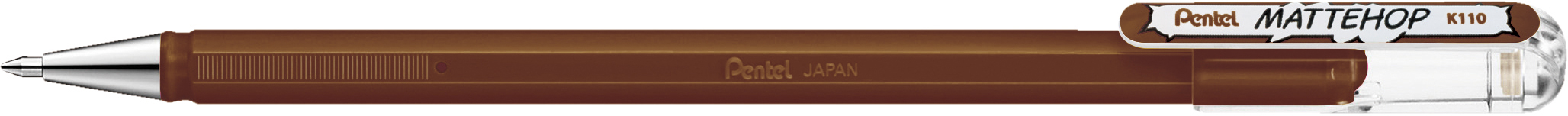 PENTEL-K110-VEX-0884851063274 PENTEL Rollerball Mattehop 0.5mm K110-VEX braun – Hochwertig & günstig bei ShopDeca