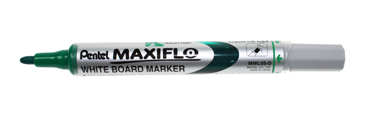 PENTEL-MWL5S-D-3474377910748 PENTEL Whiteboard Marker MAXIFLO 4mm MWL5S-D grün – Hochwertig & günstig bei ShopDeca