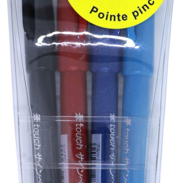 PENTEL Brush Sign Pen SES15C-4/ABCS 4 Stück