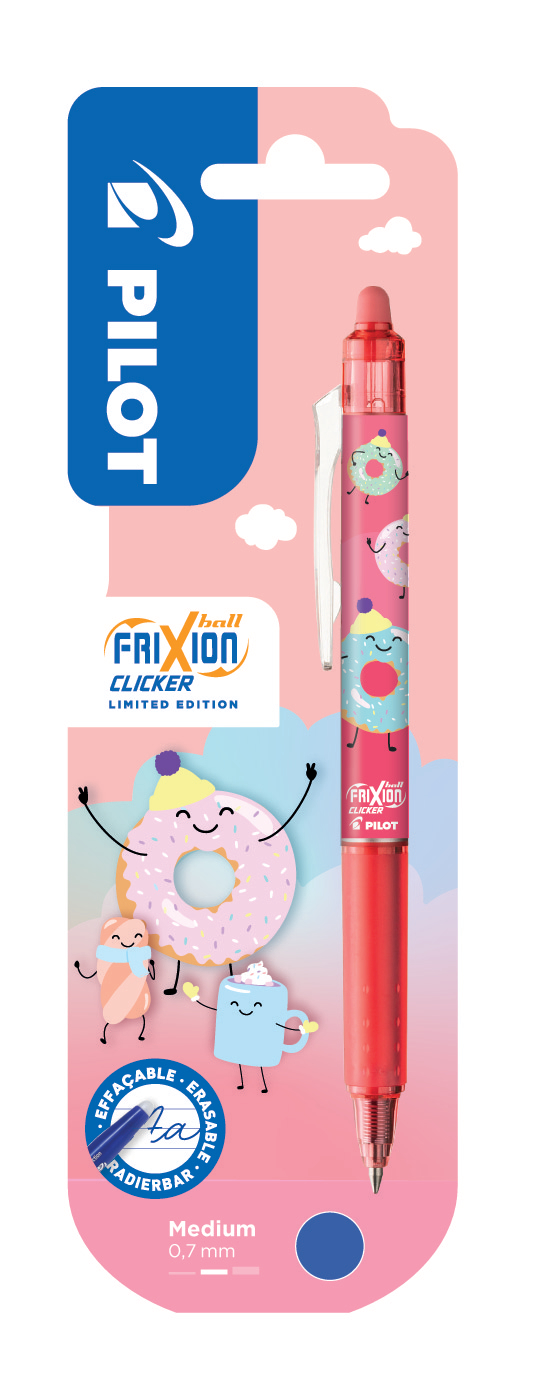 PILOT-150.440.23-4902505687037 PILOT Frixion Clicker Sweet 0.7mm 150.440.23 Winter Edition, coral – Hochwertig & günstig bei ShopDeca