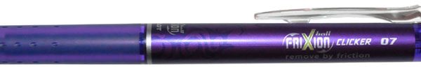PILOT Frixion Clicker 0.7mm BLRTFR7V violett,nachfüllbar,radierbar