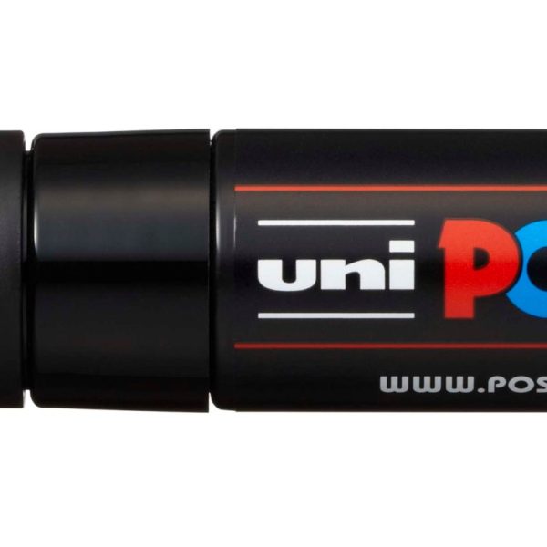 POSCA Marker 8mm PC-8K BLACK schwarz, Keilspitze