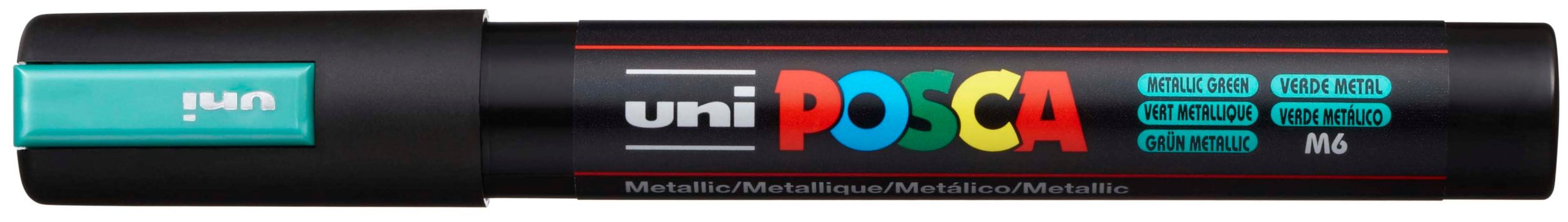 POSCA-PC5MMET.GREE-4902778113578 POSCA Marker 1.8-2.5mm PC5MMET.GREE MET grün, Rundspitze – Hochwertig & günstig bei ShopDeca