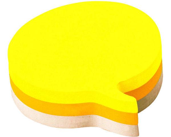 POST-IT Haftnotiz-Würfel Sprechblase 2007SP 3-farbig, 225 Blatt